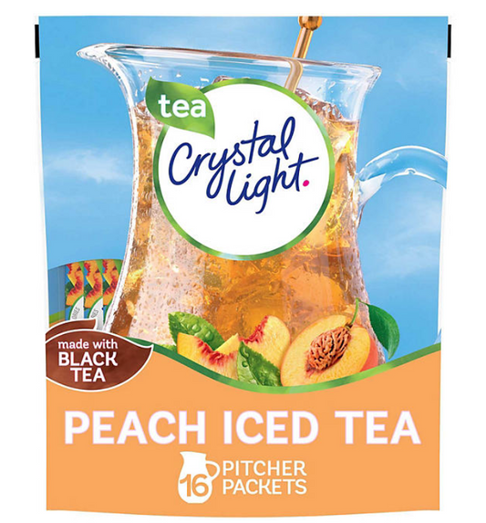 Crystal Light Peach Iced Tea Powdered Drink Mix 4.55 oz.